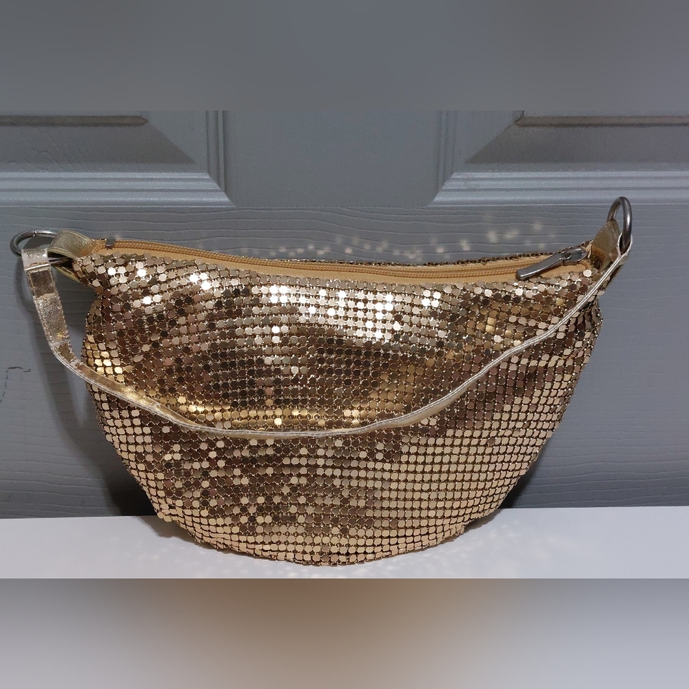 Vintage Gold Chainlink Shoulder Bag
